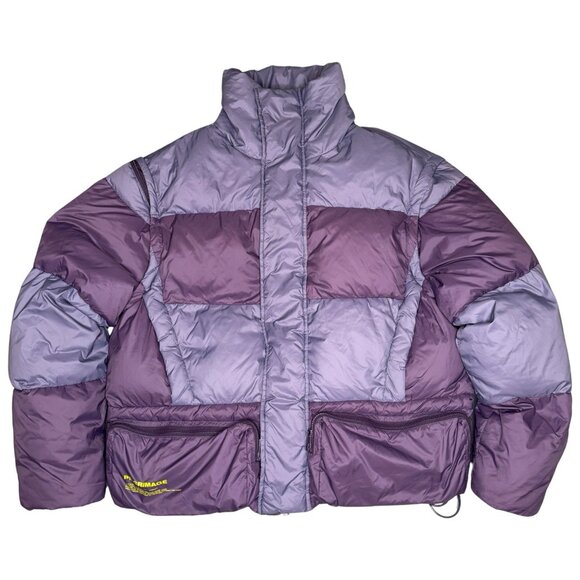 Inxx Streetwear M Purple Puffer Coat Jacket Cashmere Duck Down - Picture 9 of 14